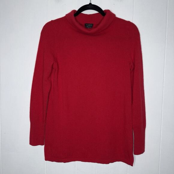 Talbots Women’s 100% Cashmere Cowl Neck Sweater Red Size Small - Picture 1 of 4